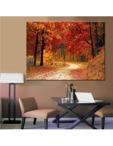 Tableau paysage d'automne pas chere