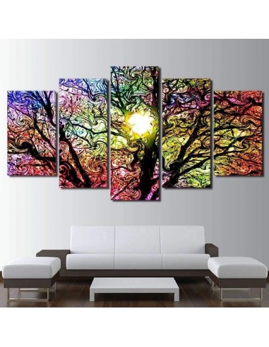 Tableau Arbre-vitrail destockage