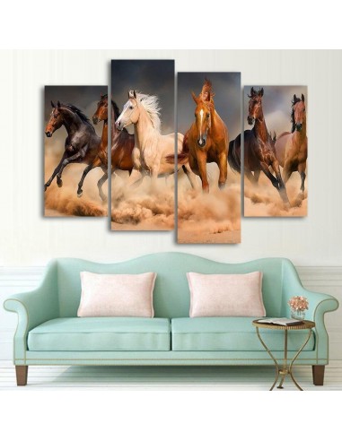 Tableau Chevaux sauvages la livraison gratuite