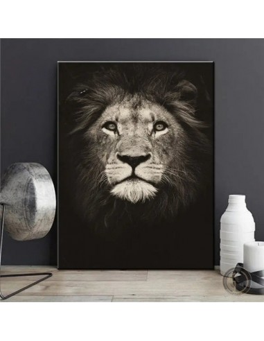 Tableau Peinture  Lion pas cheres