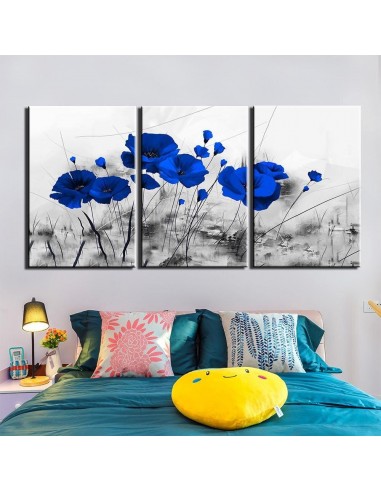 Tableau Coquelicots bleus vente chaude votre 