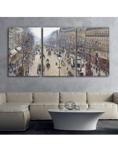 Tableau Boulevard Montmartre, Pissaro Comparez et commandez 