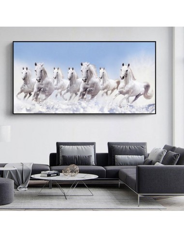 Tableau chevaux camargue ouvre sa boutique