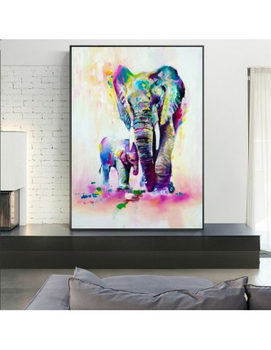 Peinture aquarelle elephant pas cheres