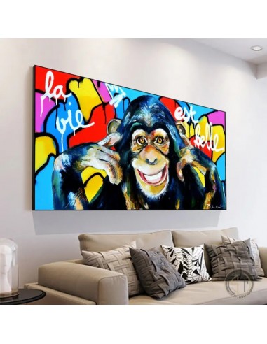 Tableau Pop Art Singe votre