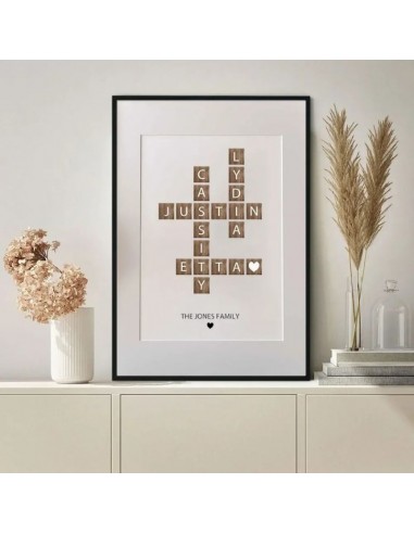 Tableaux personnalisés scrabble familial online