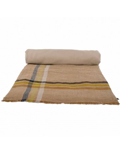 Malibu Bettbezug aus gewaschenem Leinen, 85 x 200 cm – 4 Farben – Haomy pas cher