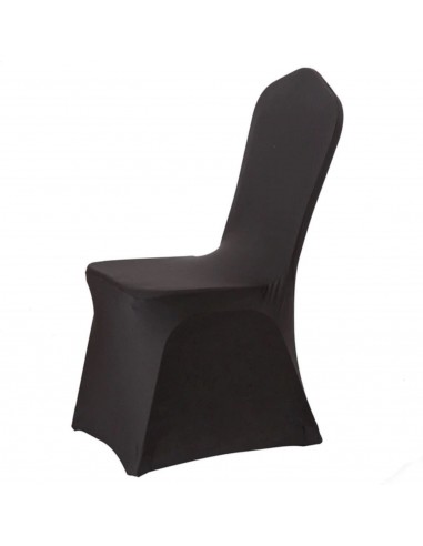 Housse de Chaise Mariage Noir rembourrage situé sous